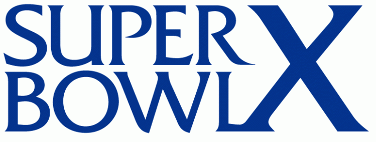 Super Bowl X Logo vinyl decal